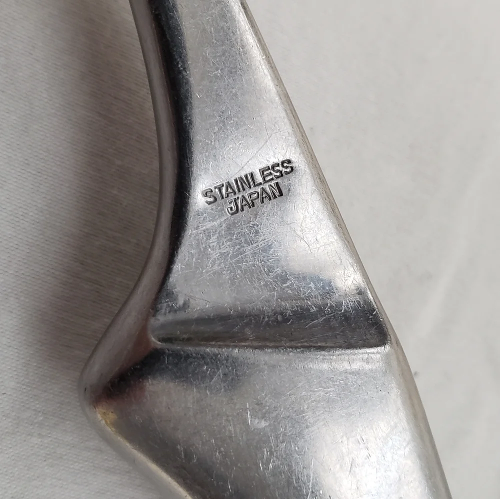 Vintage Stainless Steel Carving Fork Japan 70s
